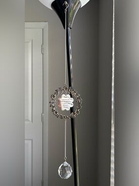 Dad Suncatcher Crystal Prism Floral Window Hanging Gift 18.3”